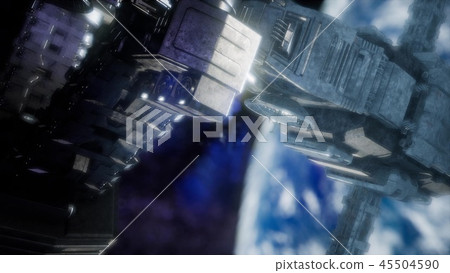 Highly detailed huge spaceship Highly detailed huge spaceship 45504590
