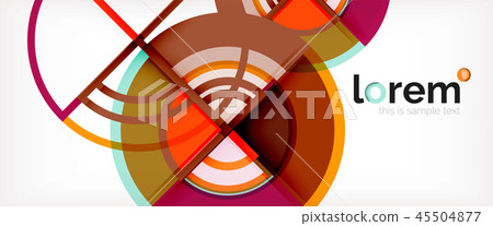 Vector abstract colorful circles background 45504877