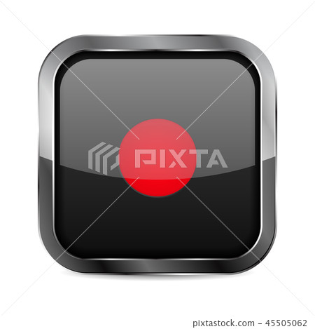 Record button. Black glass 3d icon - Stock Illustration [45505062] - PIXTA