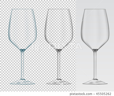 Wine glasses. Transparent 45505262