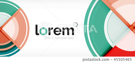 Multicolored round shapes abstract background 45505465