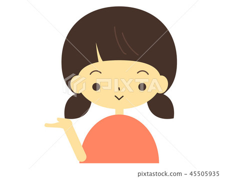 女孩解釋的例證 女孩解釋的例證 45505935