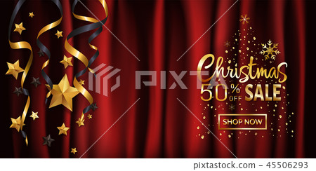 Luxury Christmas background for sale banner Luxury Christmas background for sale banner 45506293