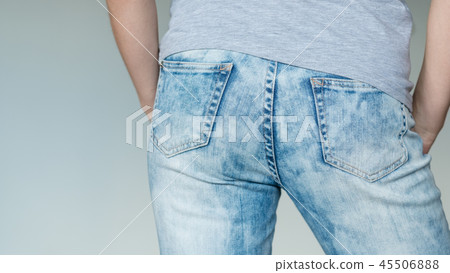 man butt jeans buttocks blue denim male fashion 45506888