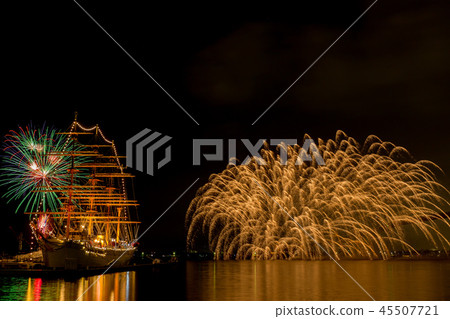富山 -  Kaiohmaru公園的煙花 45507721