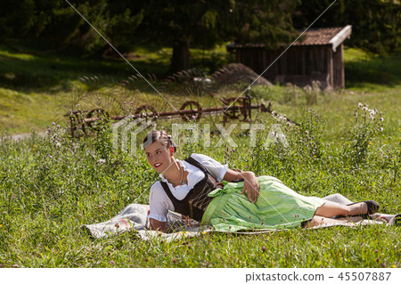 Enjoying free time in the Bavarian Alps. Enjoying free time in the Bavarian Alps. 45507887