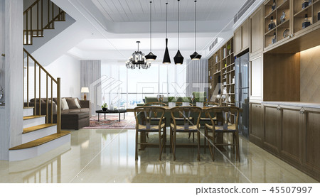 Living Room And Dining Together Design | Baci Living Room