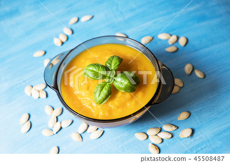 tasty pumpkin soup 45508487