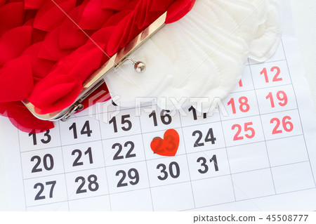 monthly menstrual cycle female calendar physiology 45508777