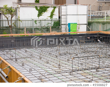 Housing construction work Foundation work Housing construction work Foundation work 45508827