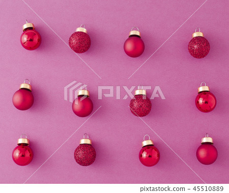 Red Ornament Christmas Balls Red Ornament Christmas Balls 45510889