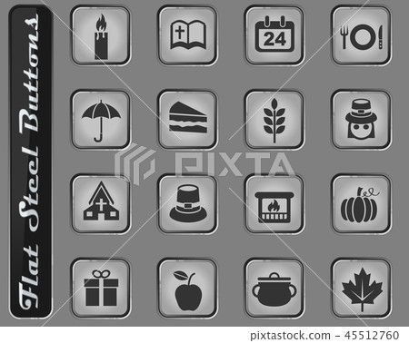 thanksgiving day icon set thanksgiving day icon set 45512760