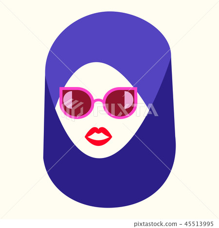Asian woman fashion logo concept 45513995