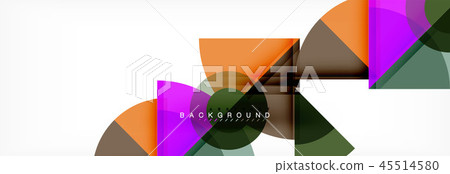 Trendy circles composition geometric background Trendy circles composition geometric background 45514580