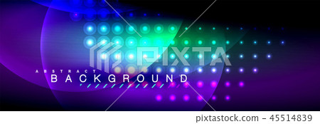 Vector blurred neon glowing circles with flowing and liquid light concept, energy magic fantastic Vector blurred neon glowing circles with flowing and liquid light concept, energy magic fantastic 45514839