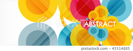 Overlapping circles design background Overlapping circles design background 45514885