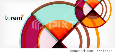 Vector abstract colorful circles background 45515542