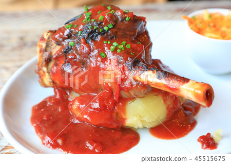 Delicious grilled lamb meat 45515675