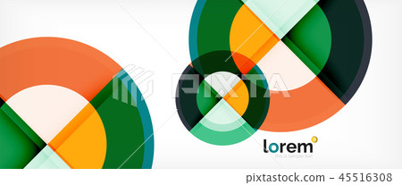 Circle abstract background, geometric modern design template Circle abstract background, geometric modern design template 45516308