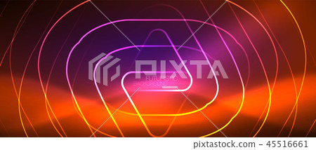Color shiny neon lights background with abstract lines 45516661