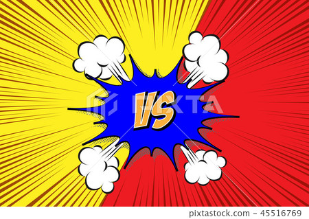 Versus Vs Fight Backgrounds Stock Illustration 45516769 Pixta