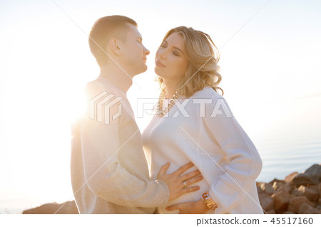 Couple is getting ready to have a child soon 45517160