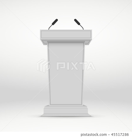 White Tribune Rostrum Stand 45517286