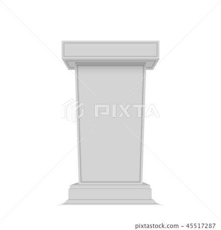 White Tribune Rostrum Stand 45517287