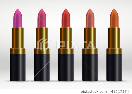Red lipstick isolated 45517374