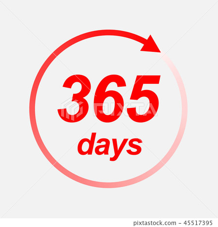 365 days vector icon 45517395