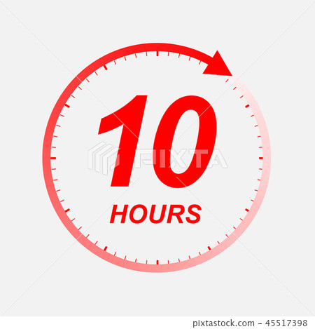 10 hour vector icon 10 hour vector icon 45517398