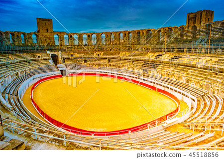 Arena and roman amphitheatre in Arles, France Arena and roman amphitheatre in Arles, France 45518856