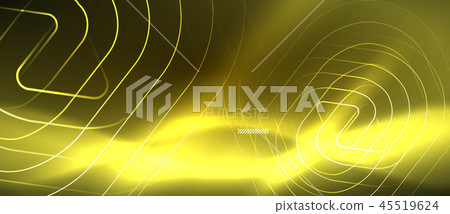 Color shiny neon lights background with abstract lines Color shiny neon lights background with abstract lines 45519624