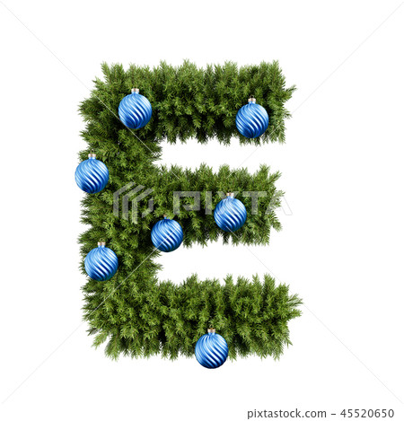 Christmas tree letter E 45520650