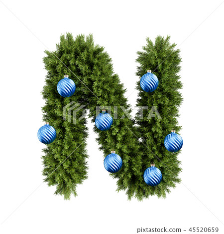 Christmas tree letter N 45520659
