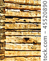 Watercolor painting grunge holiday background of old wooden planks Watercolor painting grunge holiday background of old wooden planks 45520890