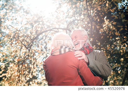 Old nice people having a date together Old nice people having a date together 45520976
