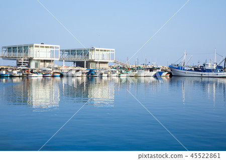 Marina with fishing boats Marina with fishing boats 45522861