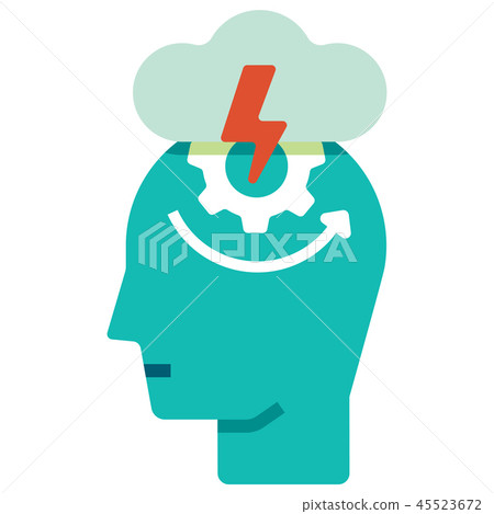 Coping with stress flat illustration Coping with stress flat illustration 45523672