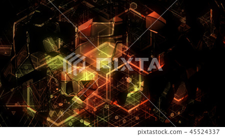 Glowing geometric shapes Glowing geometric shapes 45524337