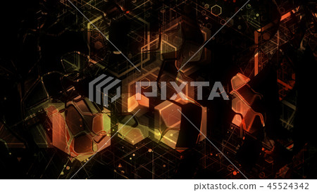 Glowing geometric shapes Glowing geometric shapes 45524342