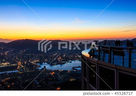Dawn at Mt. Inasa Observatory [Nagasaki City, Nagasaki Prefecture] 45526717