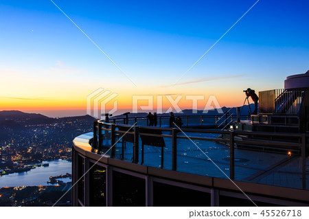 Dawn at Mt. Inasa Observatory [Nagasaki City, Nagasaki Prefecture] 45526718