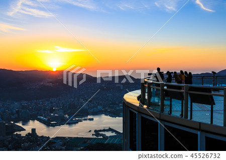 Dawn at Mt. Inasa Observatory [Nagasaki City, Nagasaki Prefecture] 45526732