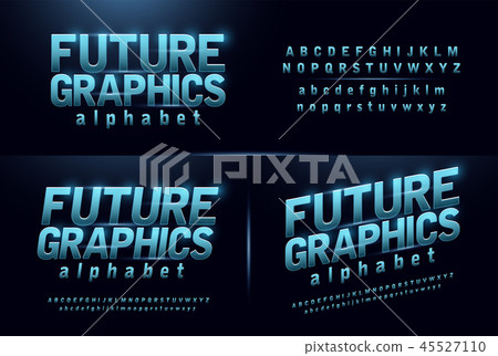 sport future blue glow modern alphabet fonts sport future blue glow modern alphabet fonts 45527110