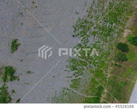 "Tamagawa riverbed" overlooking from the sky with drone (Fujio City Minamidaden, Tokyo) "Tamagawa riverbed" overlooking from the sky with drone (Fujio City Minamidaden, Tokyo) 45528188