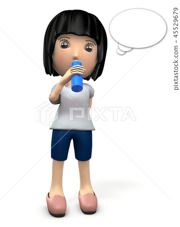 A young lady who supplies hydration 45529679