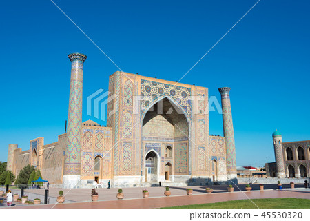 Ulugh Beg Madrasa世界遺產Registan廣場烏茲別克斯坦撒馬爾罕 Ulugh Beg Madrasa世界遺產Registan廣場烏茲別克斯坦撒馬爾罕 45530320