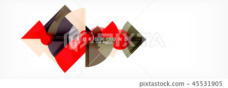 Triangles and circle geometric background Triangles and circle geometric background 45531905