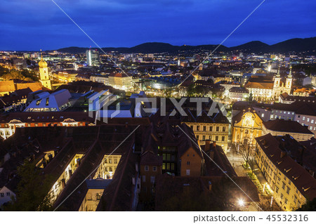 Graz panorama from Castle Hill 45532316